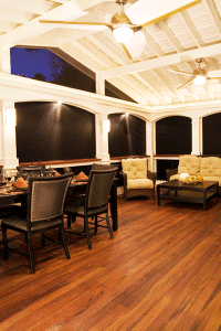 Tigerwood floor cabana