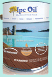 deckwise ipe oil front of can